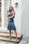 Mallory Dress - Steel Blue