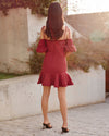 Twosisters The Label Daynah Dress Burgundy