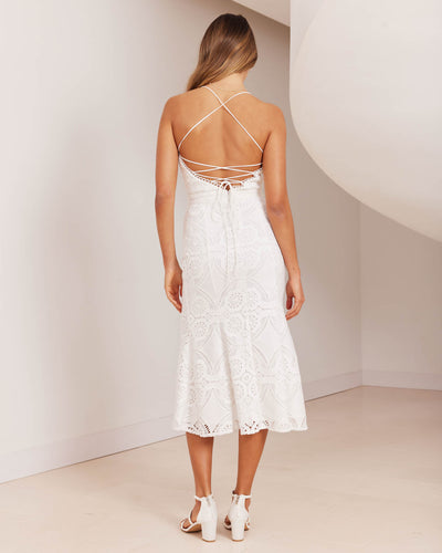 Serenity Dress-White