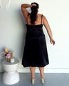 Thalia Silk Dress-Black