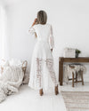 Twosisters The Label Boho High Low Dress White
