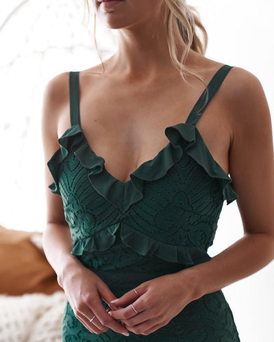 Leanne Dress - Emerald Green