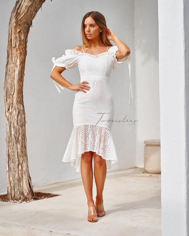 Parker Dress - White