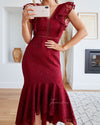 Chantelle Dress- Red