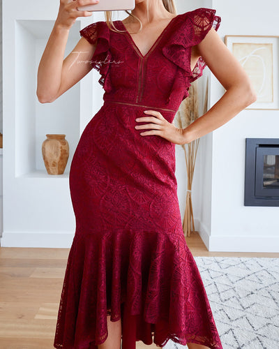 Chantelle Dress- Red