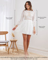 Twosisters The Label Avril Mini Dress White