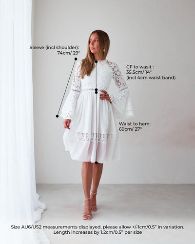 Kace Dress-White