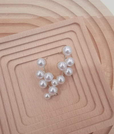 Eudora Earrings-Pearl