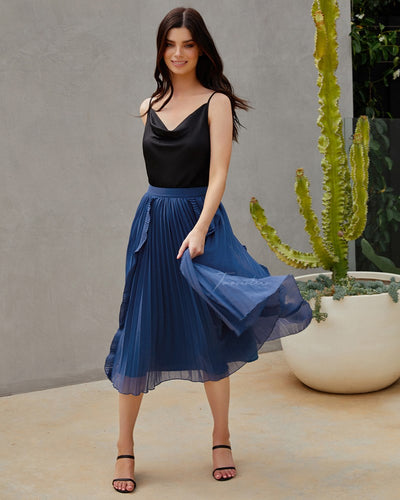 Twosisters The Label Maia Skirt Steel Blue