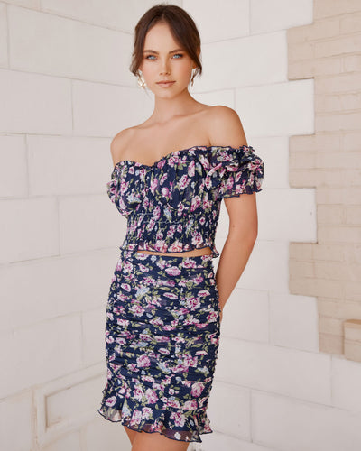 Twosisters The Label Lottie Set Navy Floral