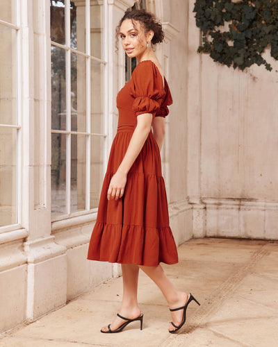 Twosisters The Label Lucy Dress Burnt Orange