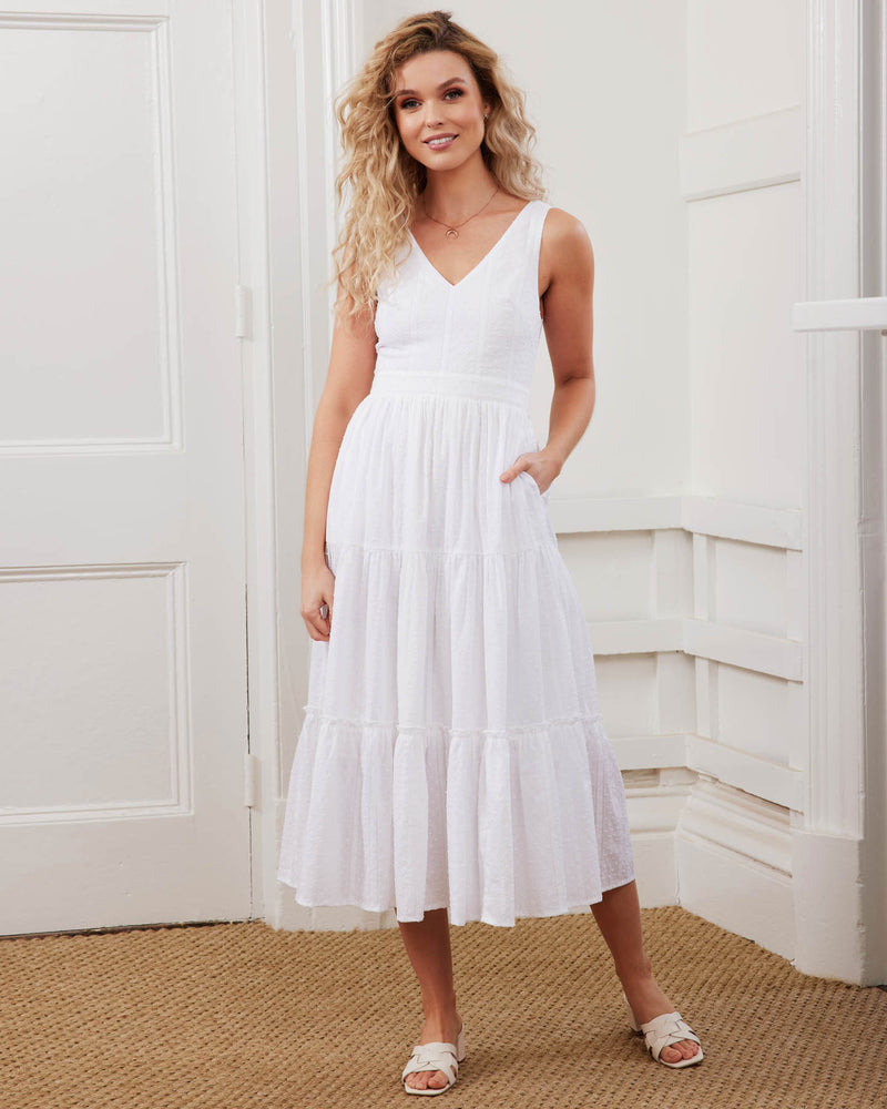 Rosalie Dress - White - Twosisters The Label US