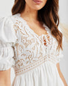 Alma Dress-White