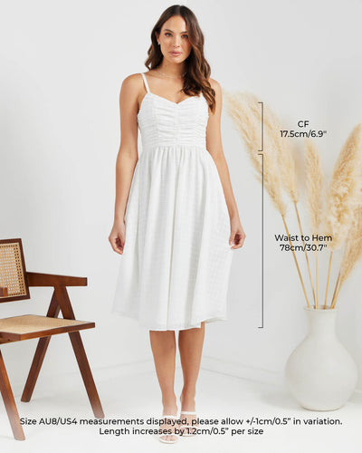 Tunisa Dress-White
