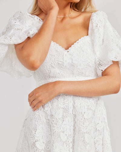 Sloane Dress-White