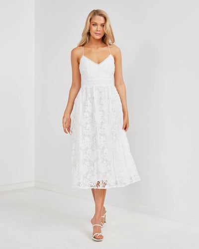 Ember Dress-White