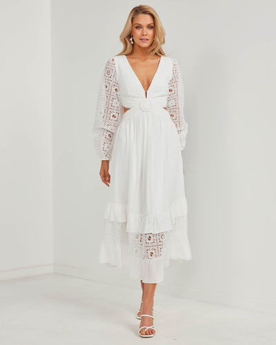 Iana Dress-White