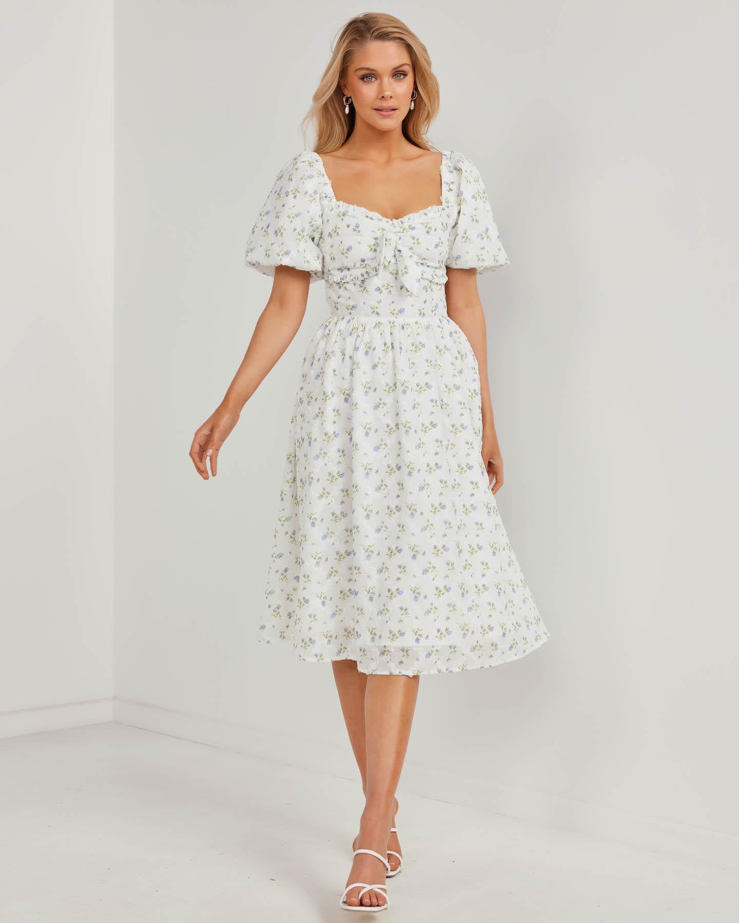 Earlina Dress-White